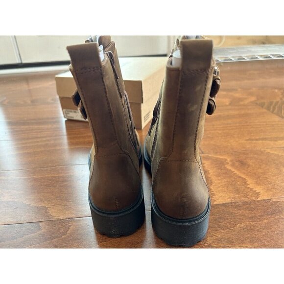 Clarks Orinoco 2 Lace Zip Leather Boots Womens Brown Snuff Leather NEW 6.5 W - Picture 8 of 8